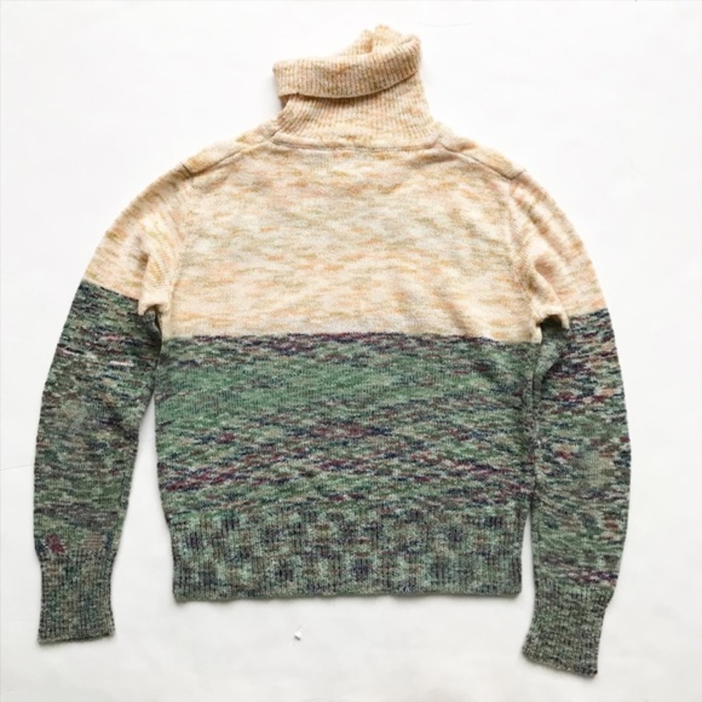 Vintage Lanval sailboat scene light knit turtle neck sweater EUC M(8Y) - Picture 9 of 9